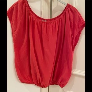 Joie Silk Top - Coral